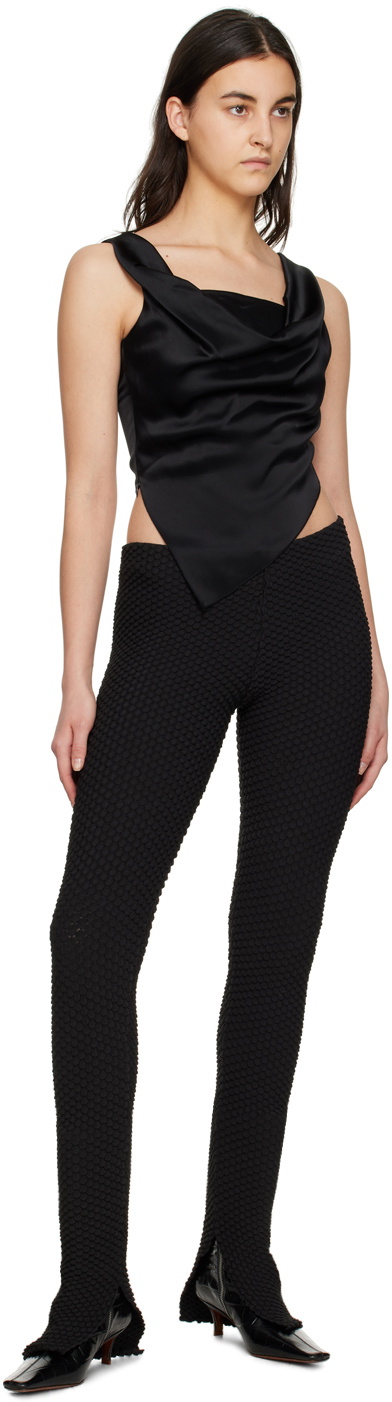 BEVZA Black Fish Scales Leggings