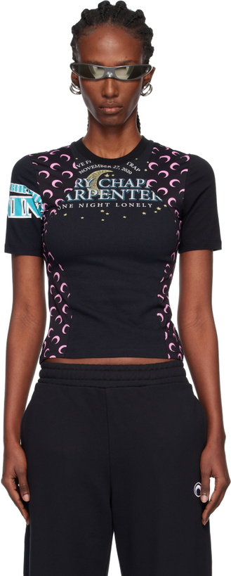 Photo: Marine Serre Regenerated Graphic Jersey Baby Fit T-shirt
