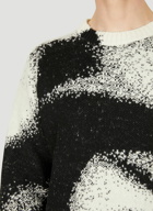 Graffiti Spray Sweater in Black