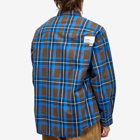 Men's AAPE Now Checked Shirt in Brown (Navy)