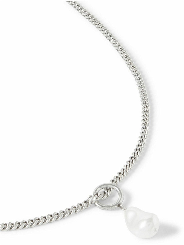 Photo: Isabel Marant - Silver-Tone and Faux Pearl Pendant Necklace
