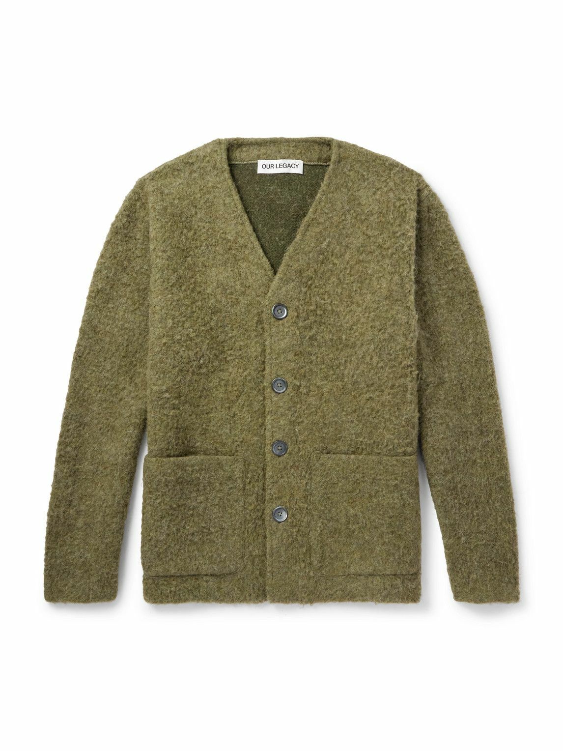 Our Legacy - Brushed-Knit Cardigan - Green Our Legacy