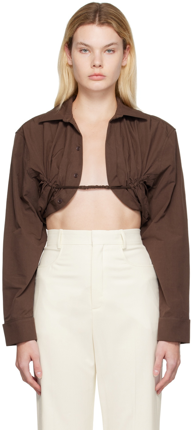 Jacquemus Brown Le Papier 'La Chemise Machou' Shirt Jacquemus