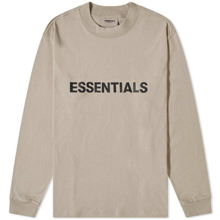 Photo: Fear of God ESSENTIALS Long Sleeve Front Logo Tee