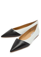 Gabriela Hearst Empress Colour-blocked Leather Ballet Flats White
