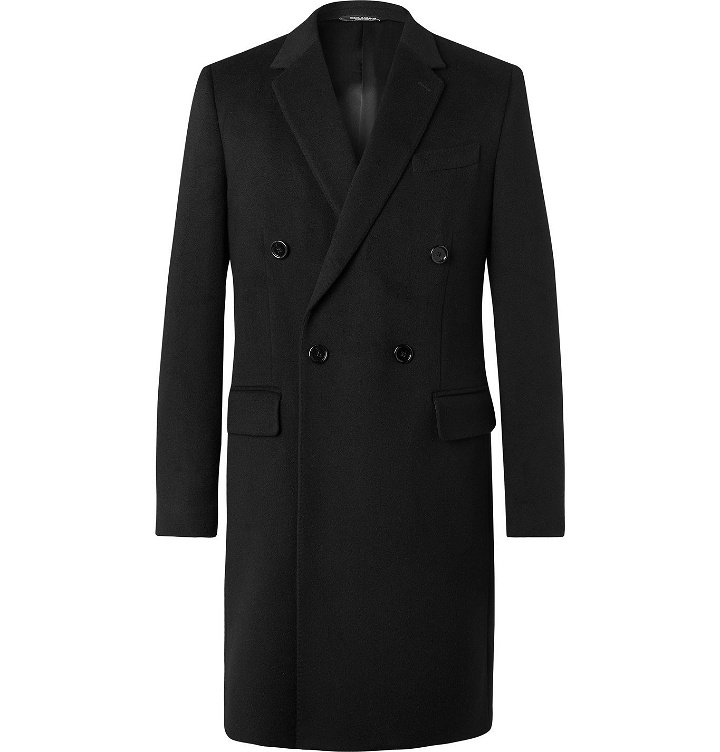 Photo: Dolce & Gabbana - Double-Breasted Wool and Cashmere-Blend Coat - Black