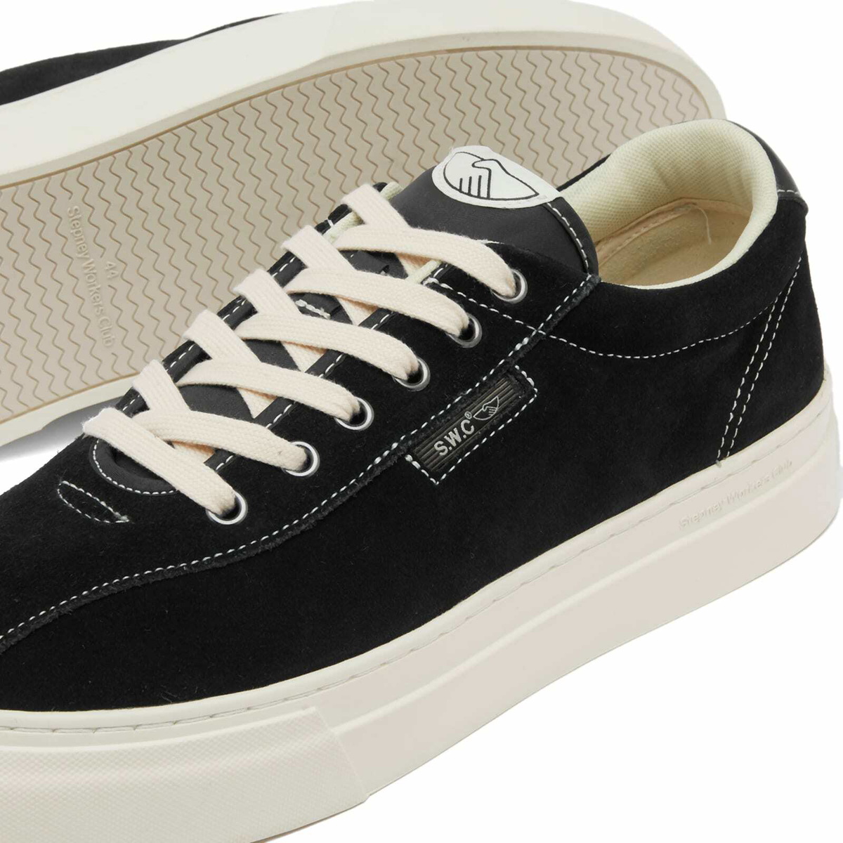 【Stepney Workers Club】DELLOW SUEDE スニーカー Black&Ecru DELLOW SUEDE BLACK-ECRU – S.W.C - Stepney Workers Club