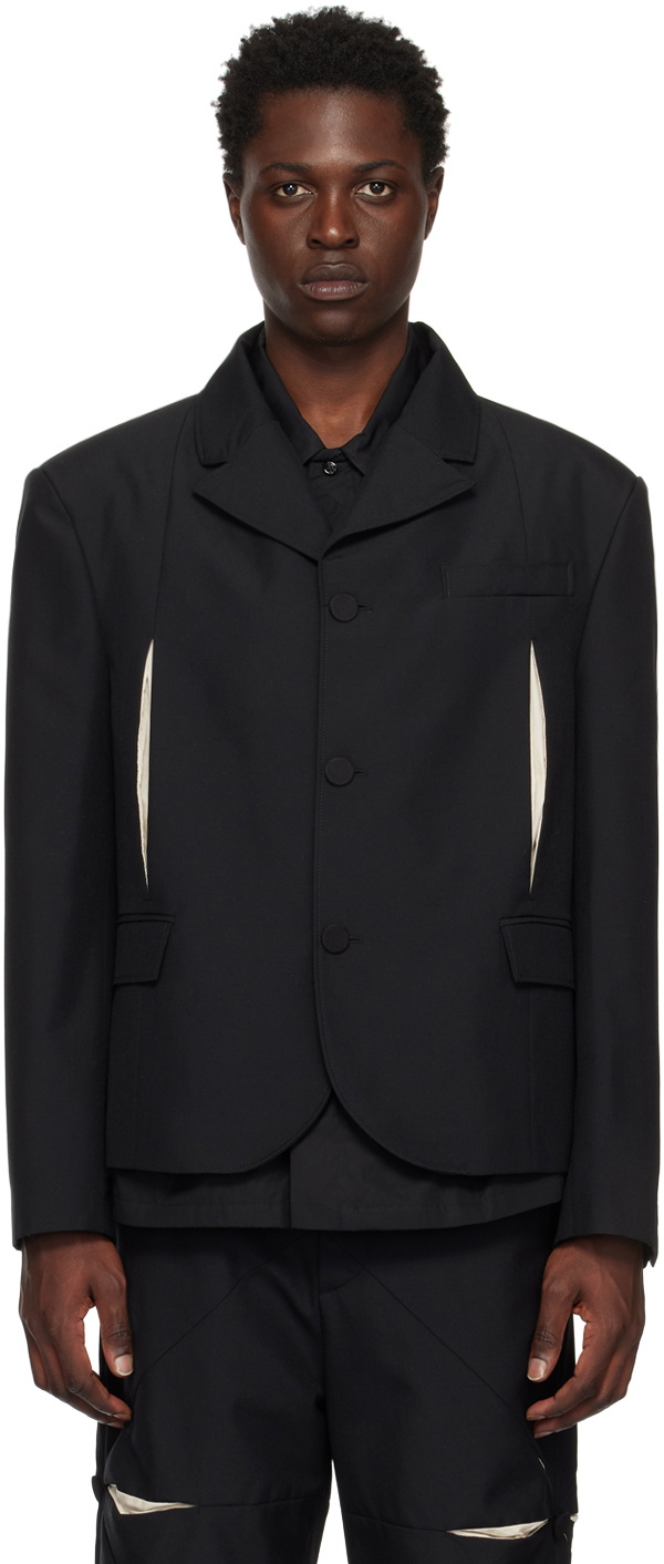 Photo: KUSIKOHC Black Incission Blazer