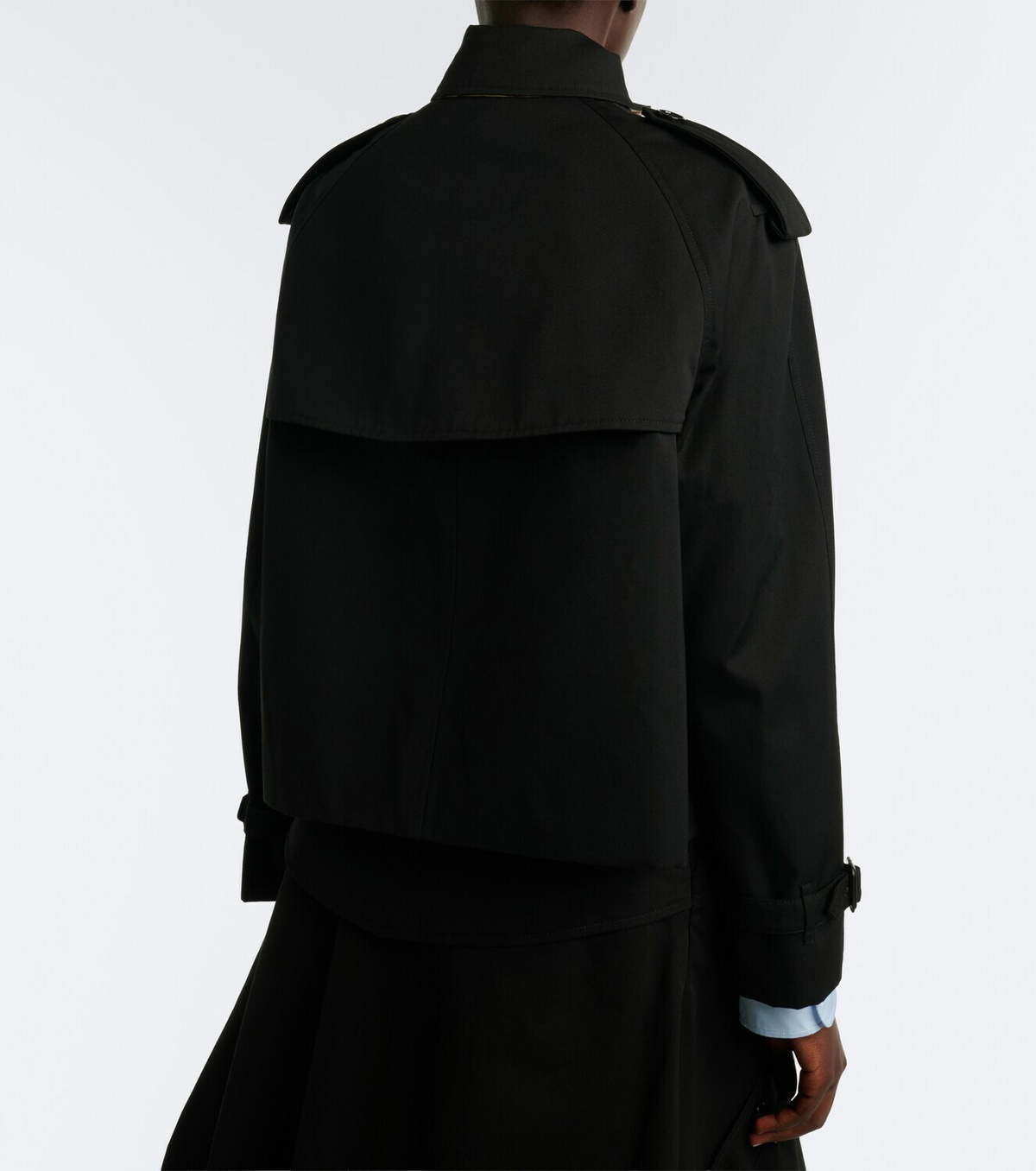 Burberry Double-breasted cotton gabardine jacket