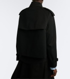Burberry Double-breasted cotton gabardine jacket