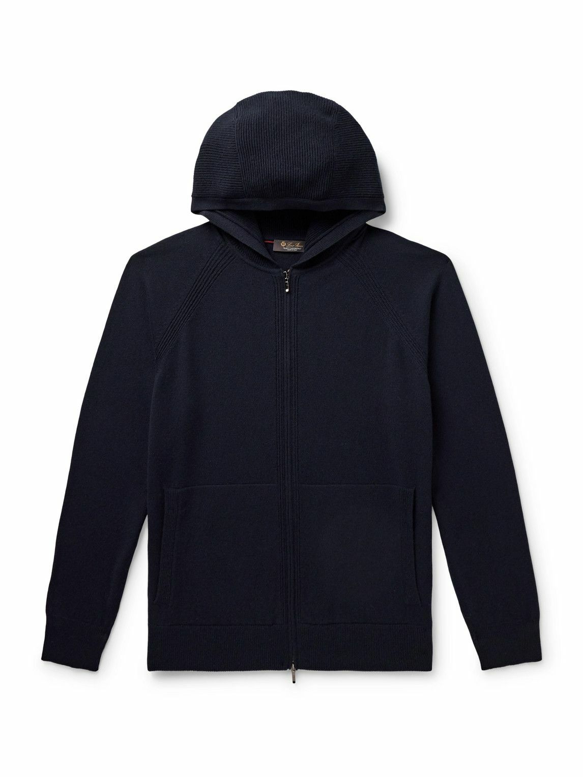 Loro Piana - Baby Cashmere Hooded Bomber Jacket - Blue Loro Piana