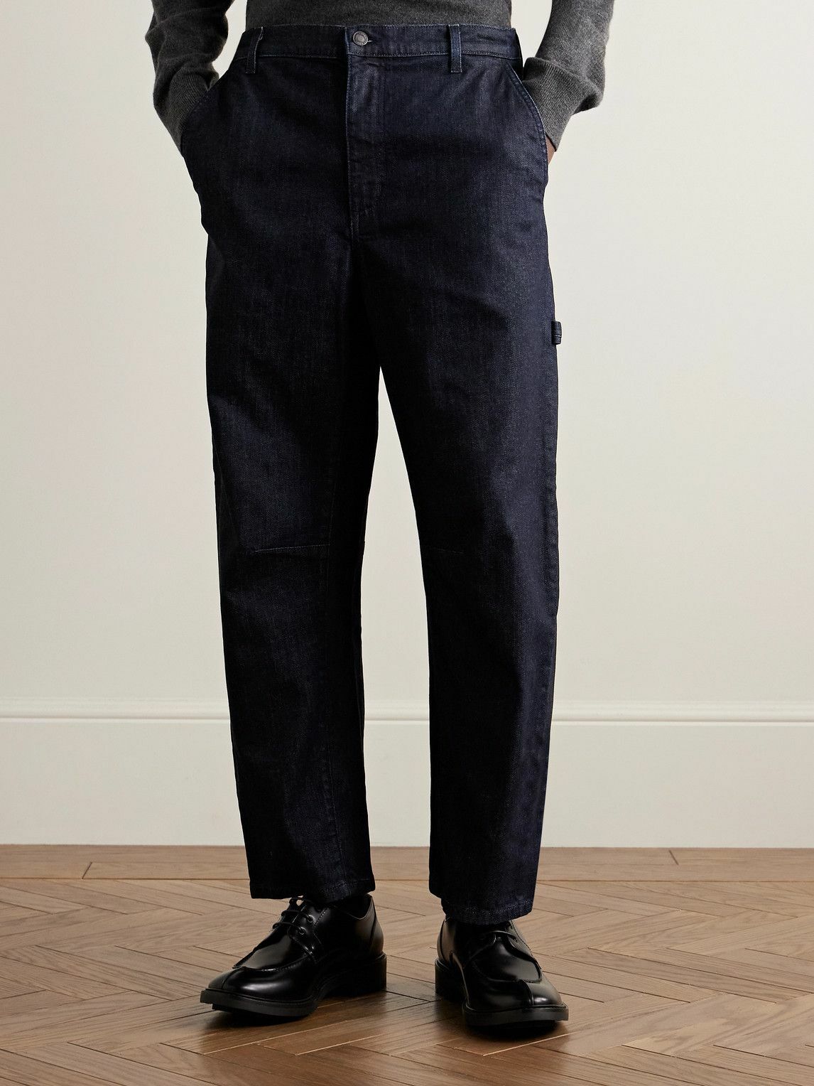 Nili Lotan - Carpenter Straight-Leg Cropped Jeans - Blue