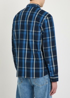 Belstaff Fleet Checked Cotton-poplin Shirt Navy