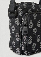 Skull Mini Messenger Bag in Black