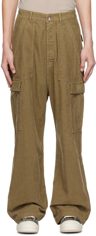 Photo: Rick Owens DRKSHDW Green Four-Pocket Cargo Pants