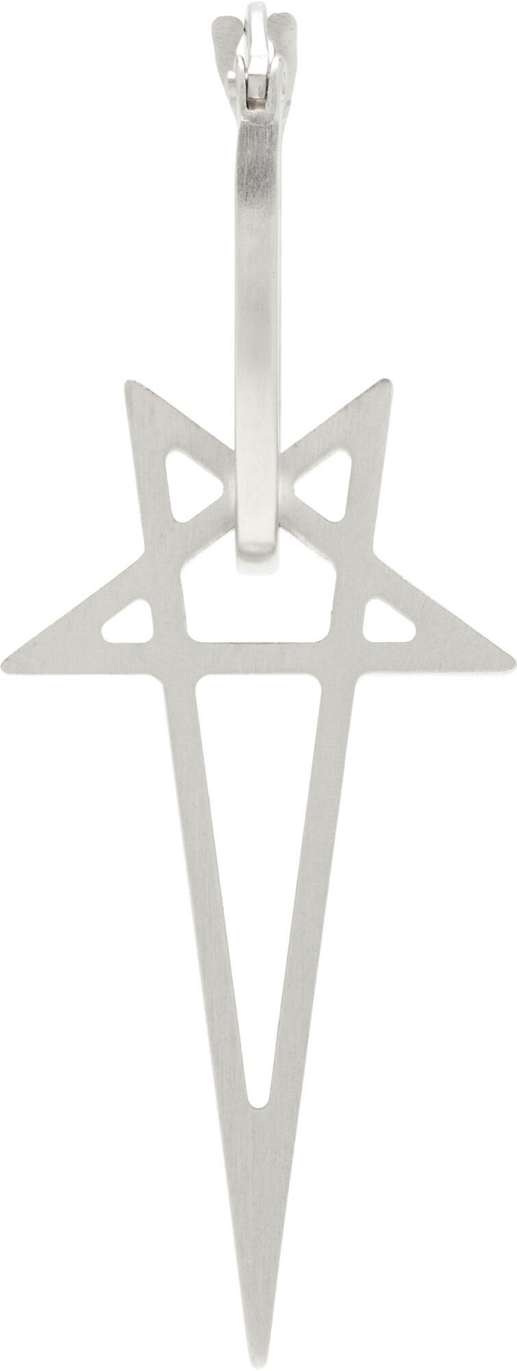 Rick Owens Pentagram Single Earring