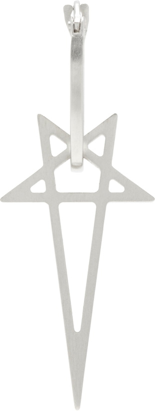 Photo: Rick Owens Pentagram Single Earring