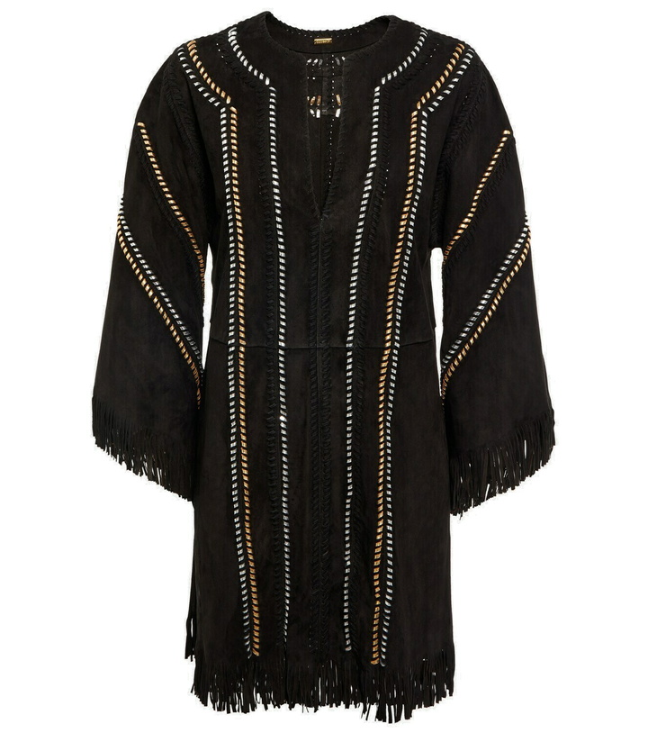 Photo: Dodo Bar Or Fringe-trimmed suede tunic