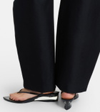 Alaïa Invisible patent leather thong sandals