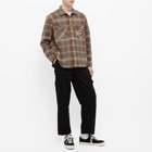 Polar Skate Co. Men's Flannel Shirt in Brown