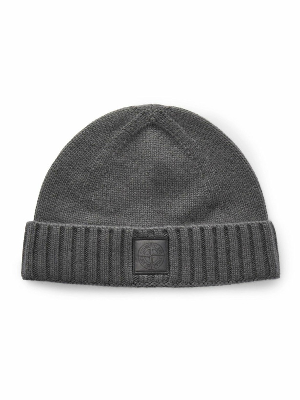 Photo: Stone Island - Logo-Appliquéd Cashmere Beanie