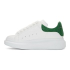 Alexander McQueen White and Green Oversized Sneakers
