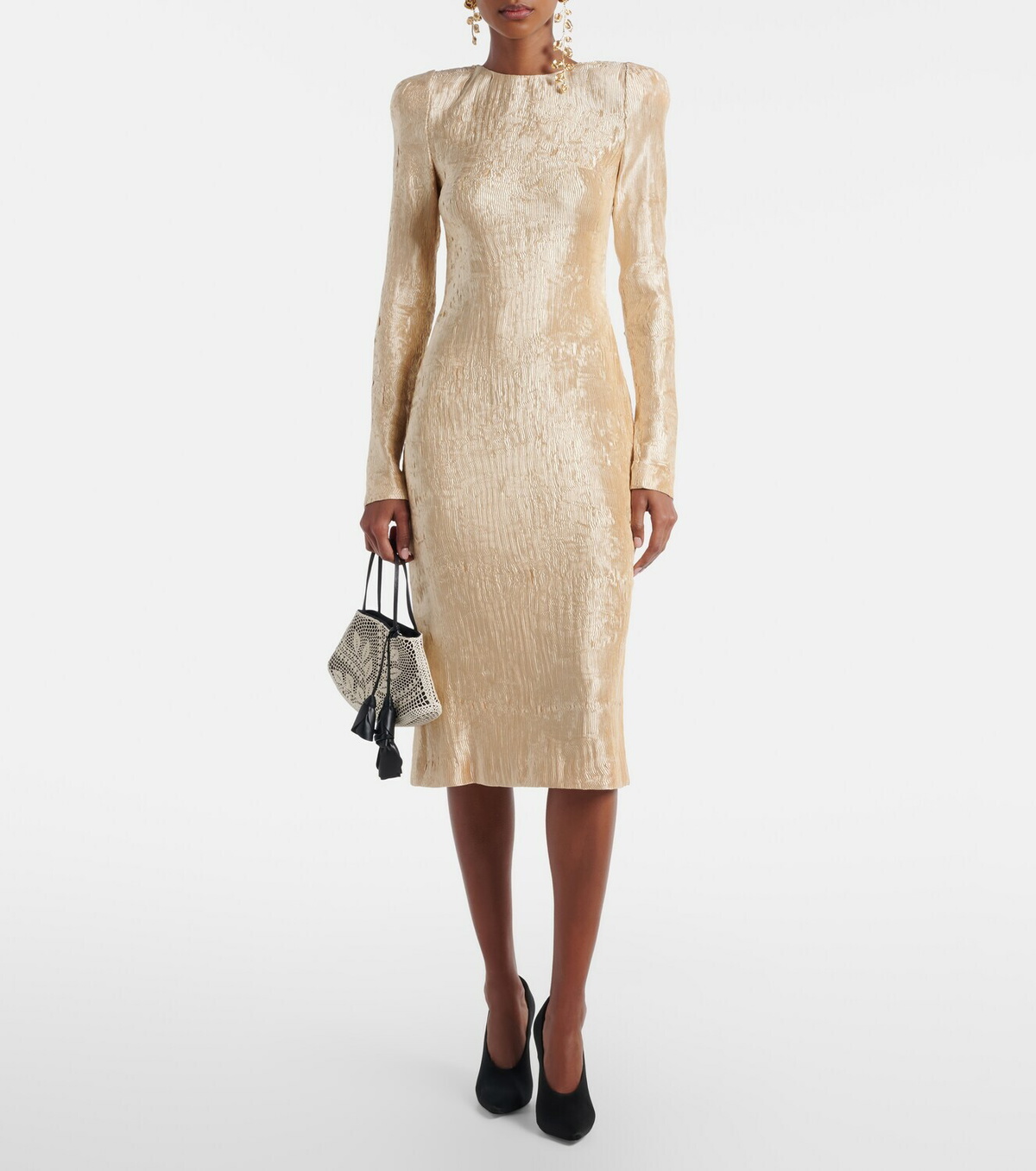 Magda Butrym Metallic-effect cocktail dress