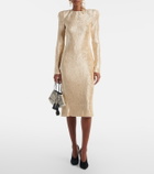 Magda Butrym Metallic-effect cocktail dress