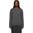 ISSEY MIYAKE Gray Backpack Knit Sweater