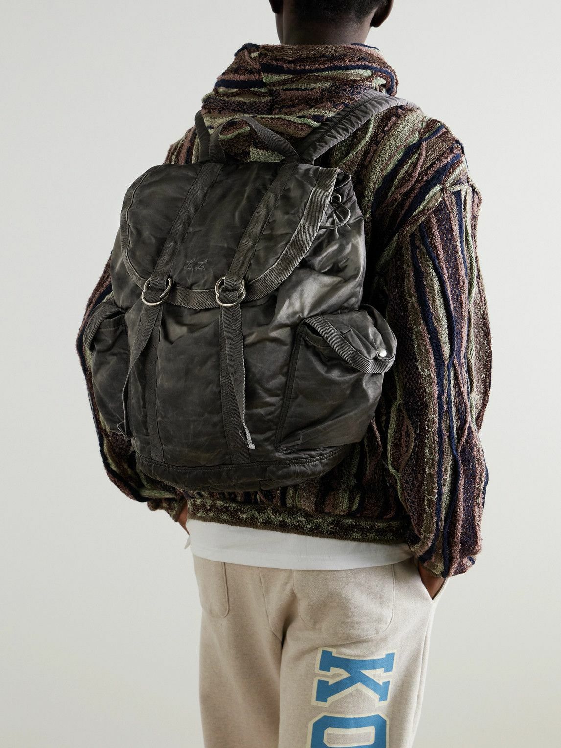 Porter-Yoshida and Co - Luggage Label Oldnew Twill Backpack