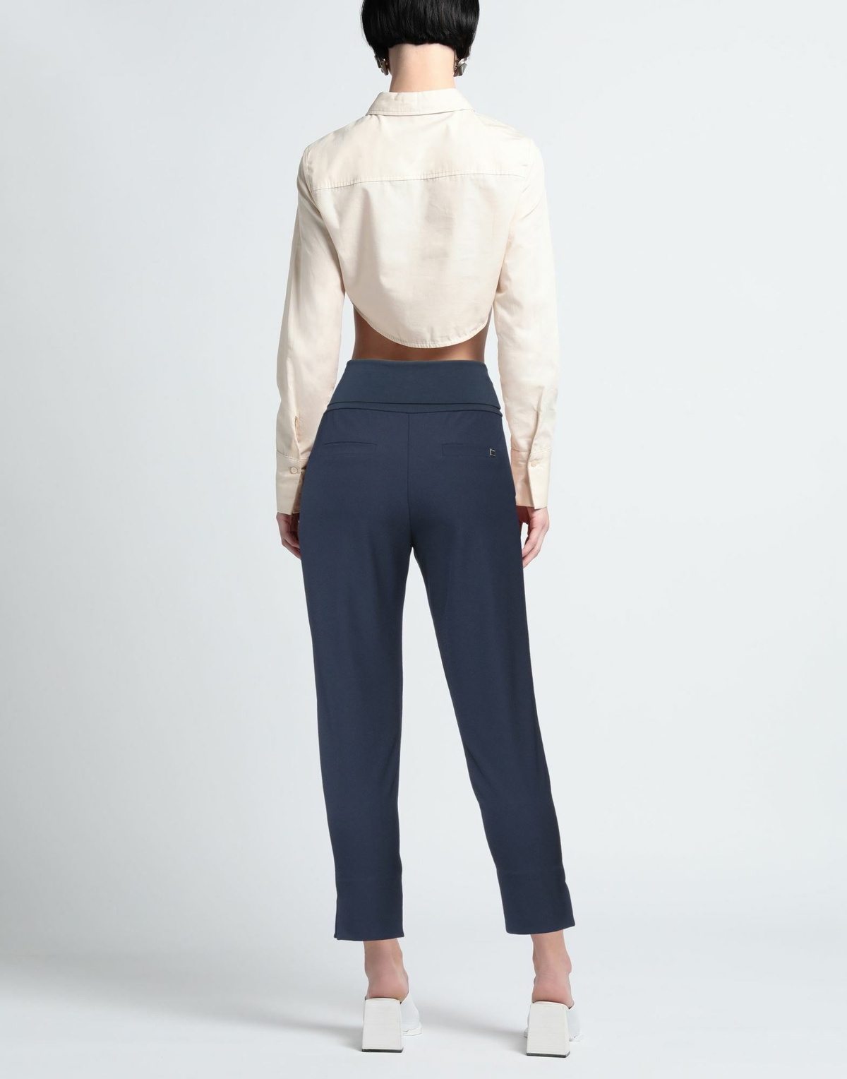 Manila Grace Womens Pants in Navy
