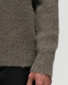 Ami Paris Crewneck Sweater Grey - Mens - Pullovers