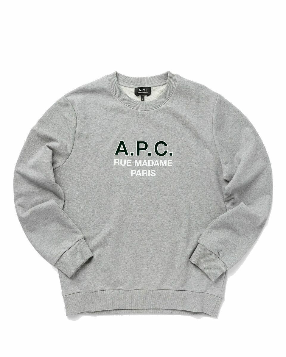 Photo: A.P.C. Sweat Apc Madame H Grey - Mens - Sweatshirts