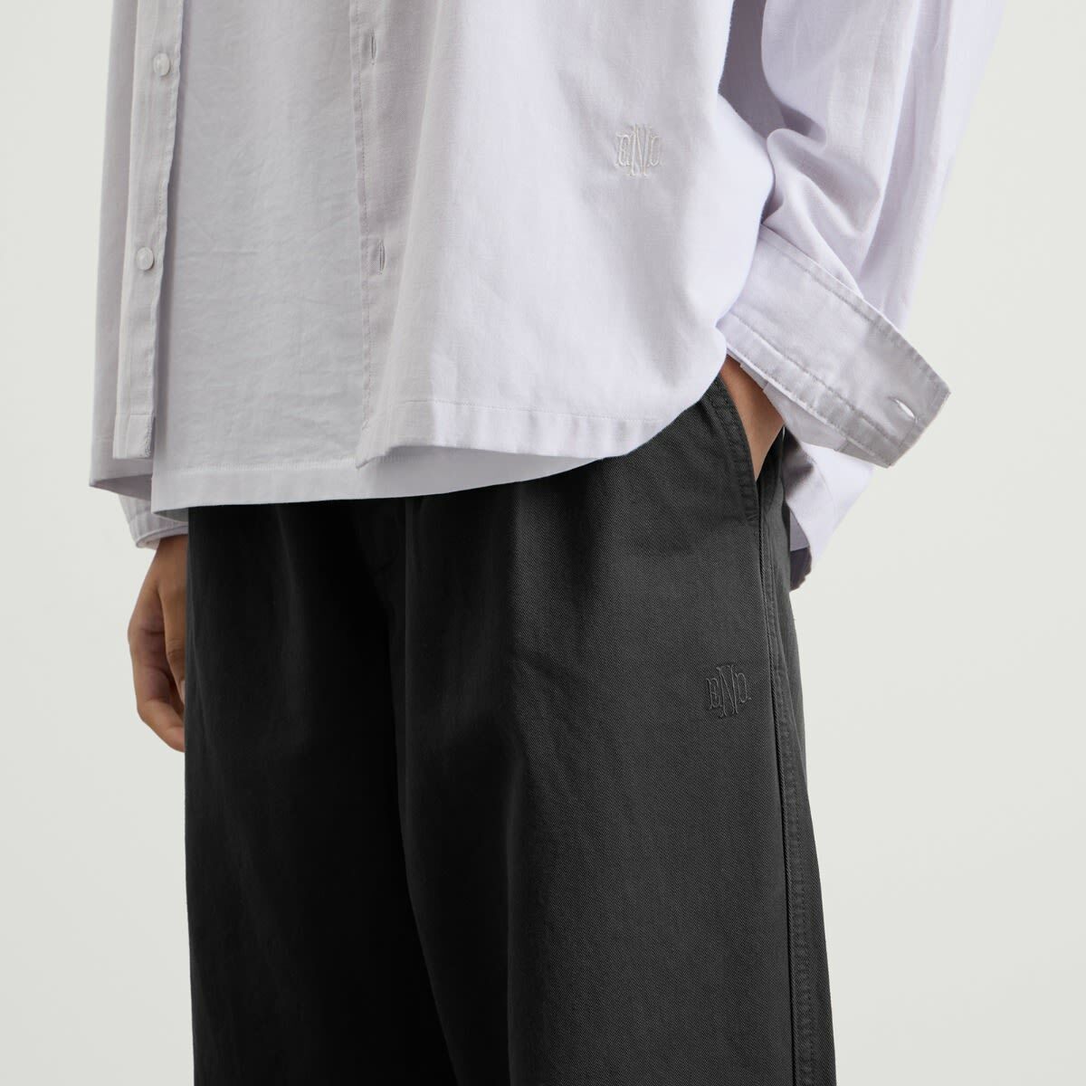 END. Spin Trouser in Washed Black