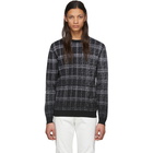 Fendi Black and Grey Wool Forever Fendi Sweater