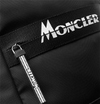 Moncler - Gimont Logo-Print Grosgrain-Trimmed Canvas Backpack - Black