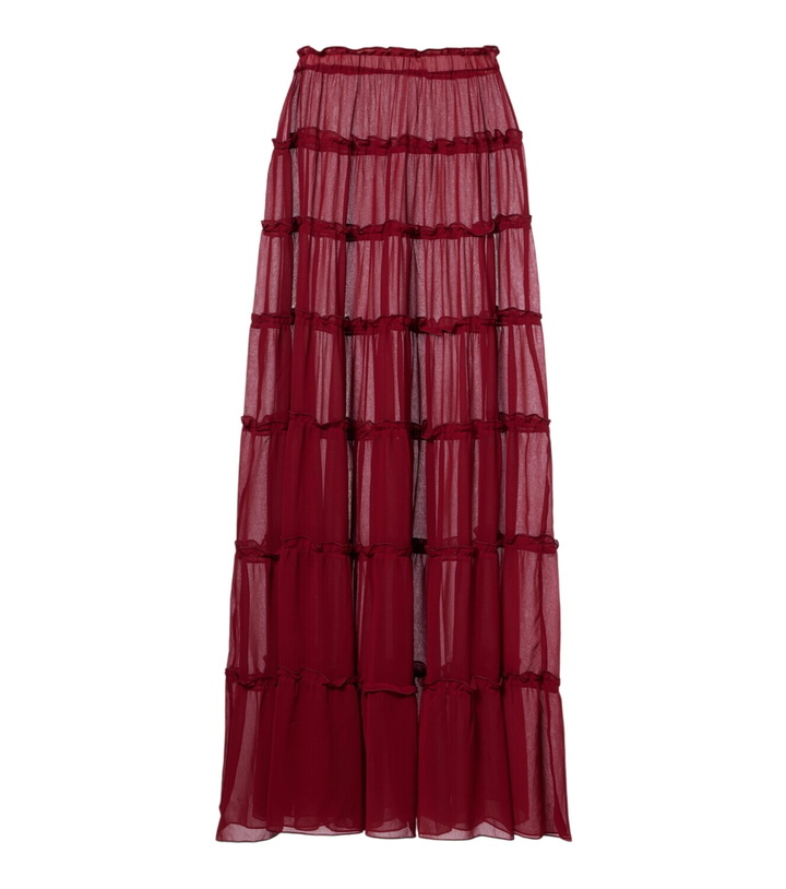 Photo: Bananhot Elma tiered semi-sheer maxi skirt