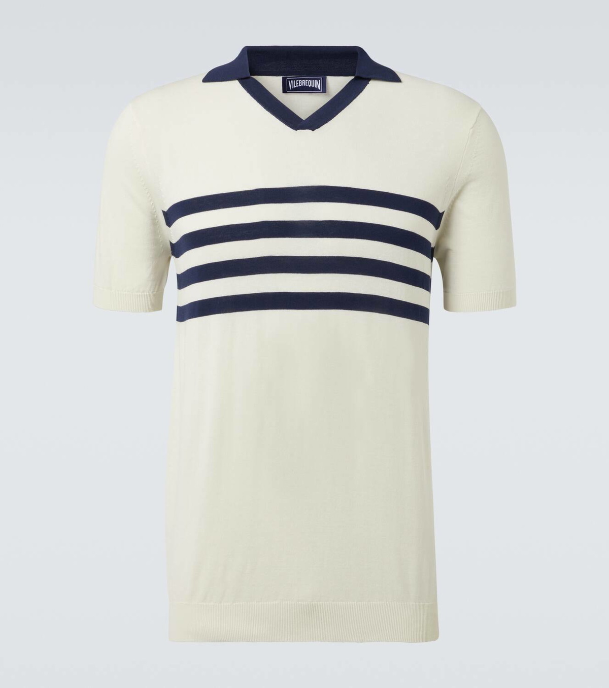 Vilebrequin Striped cotton polo shirt