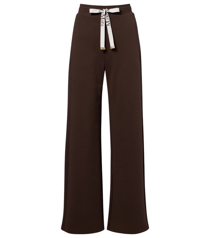 Photo: 'S Max Mara Bali cotton-blend wide-leg sweatpants
