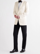 TOM FORD - Atticus Satin-Trimmed Twill Tuxedo Jackt - White