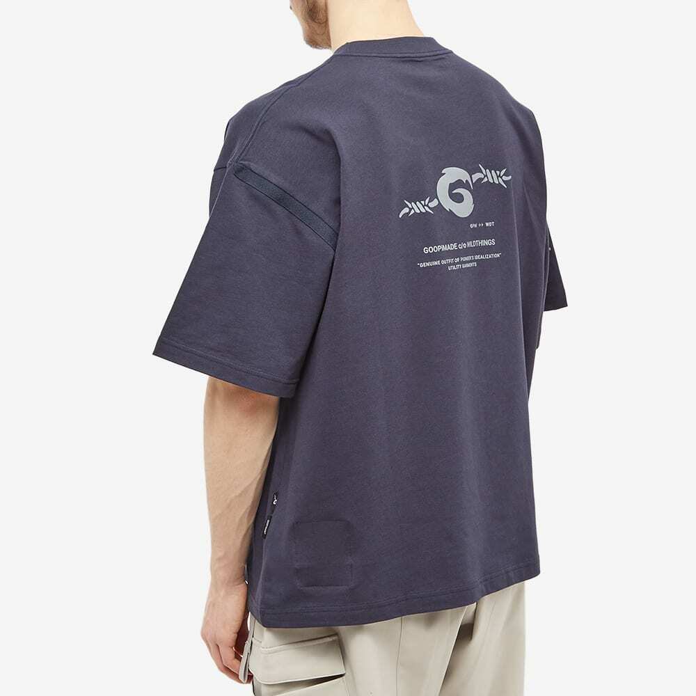 GOOPiMADE x WildThings Graphic Pocket T-Shirt in Dark Navy GOOPiMADE