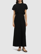 TOTEME Slouch Waist Viscose Midi Dress