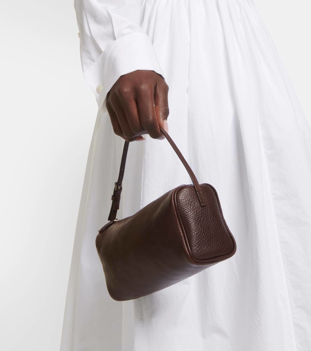 The Row 90s leather shoulder bag The Row