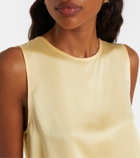 Asceno Sofia silk charmeuse tank top
