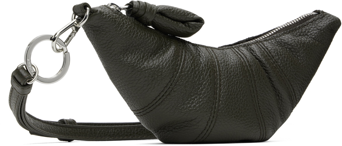 LEMAIRE Gray Cross-Body Croissant Coin Pouch