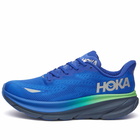 Hoka One One Men's Clifton 9 GTX Sneakers in Dazzling Blue/Evening Sky