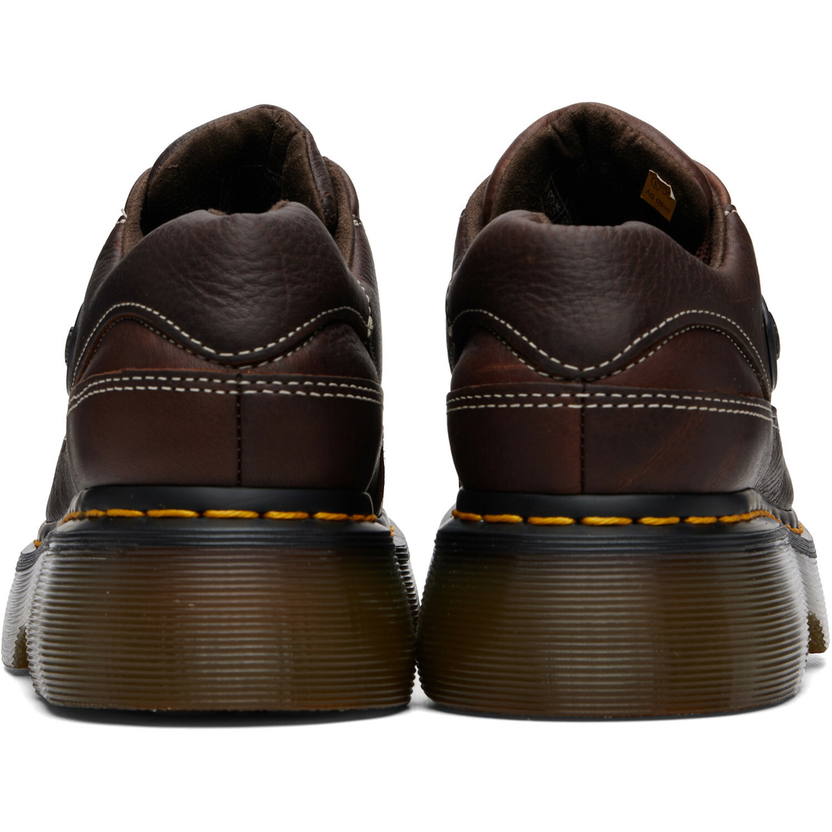 Dr. Martens Brown Buzz 5-Eye Grizzly Leather Derbys