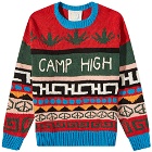 Camp High Men's Hayan Merino Blend Crew Knit in Multi