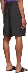 Jil Sander Black Nylon Shorts