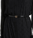 Gucci GG Crystal silk maxi dress
